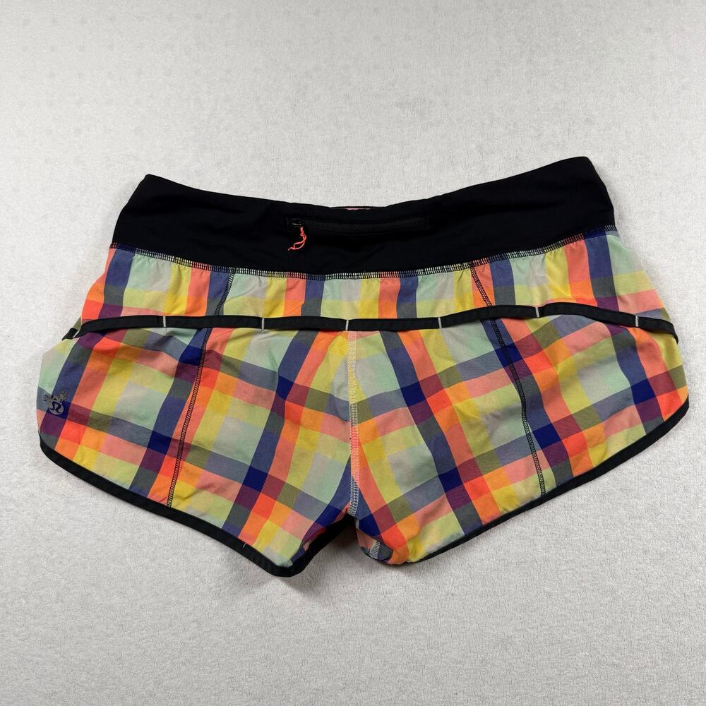 Lululemon SeaWheeze Speed Shorts Women’s Plaid Running Shorts Multicolor Rare